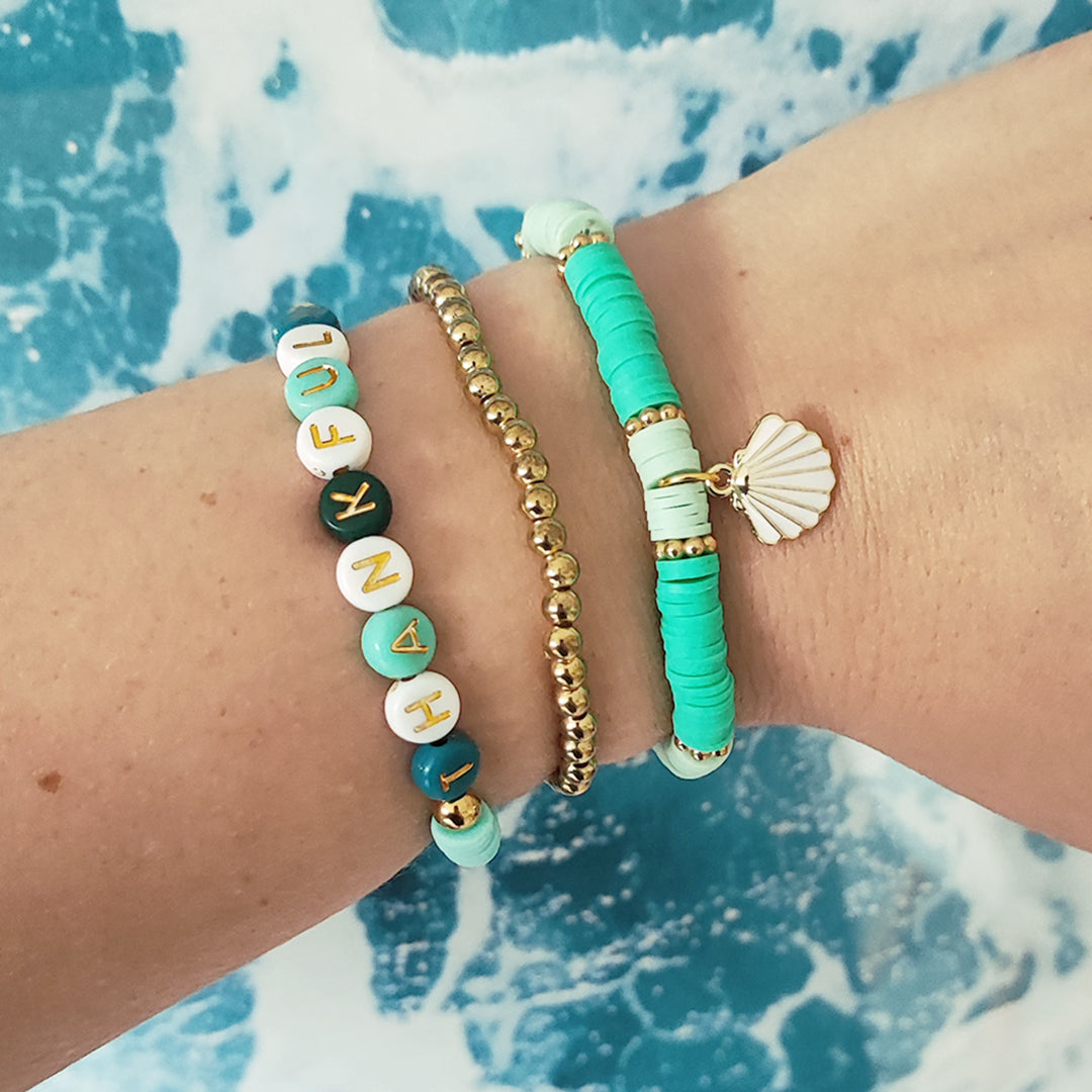 Armbandset "Muschel", personalisierbar