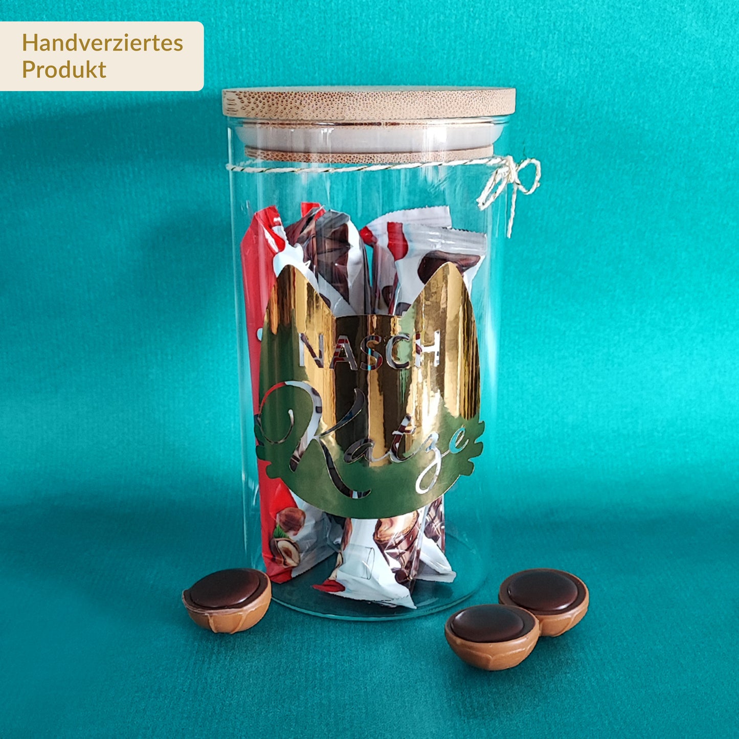 Aufbewahrungsglas "Naschkatze", 750 ml, verschiedene Farben