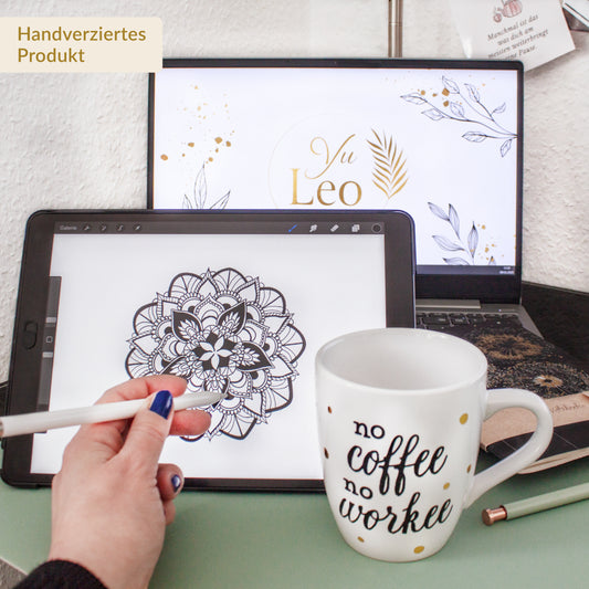 Tasse "No coffee, no workee", 300 ml