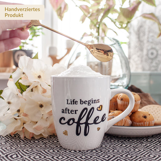 Tasse "Life begins after coffee", 300 ml