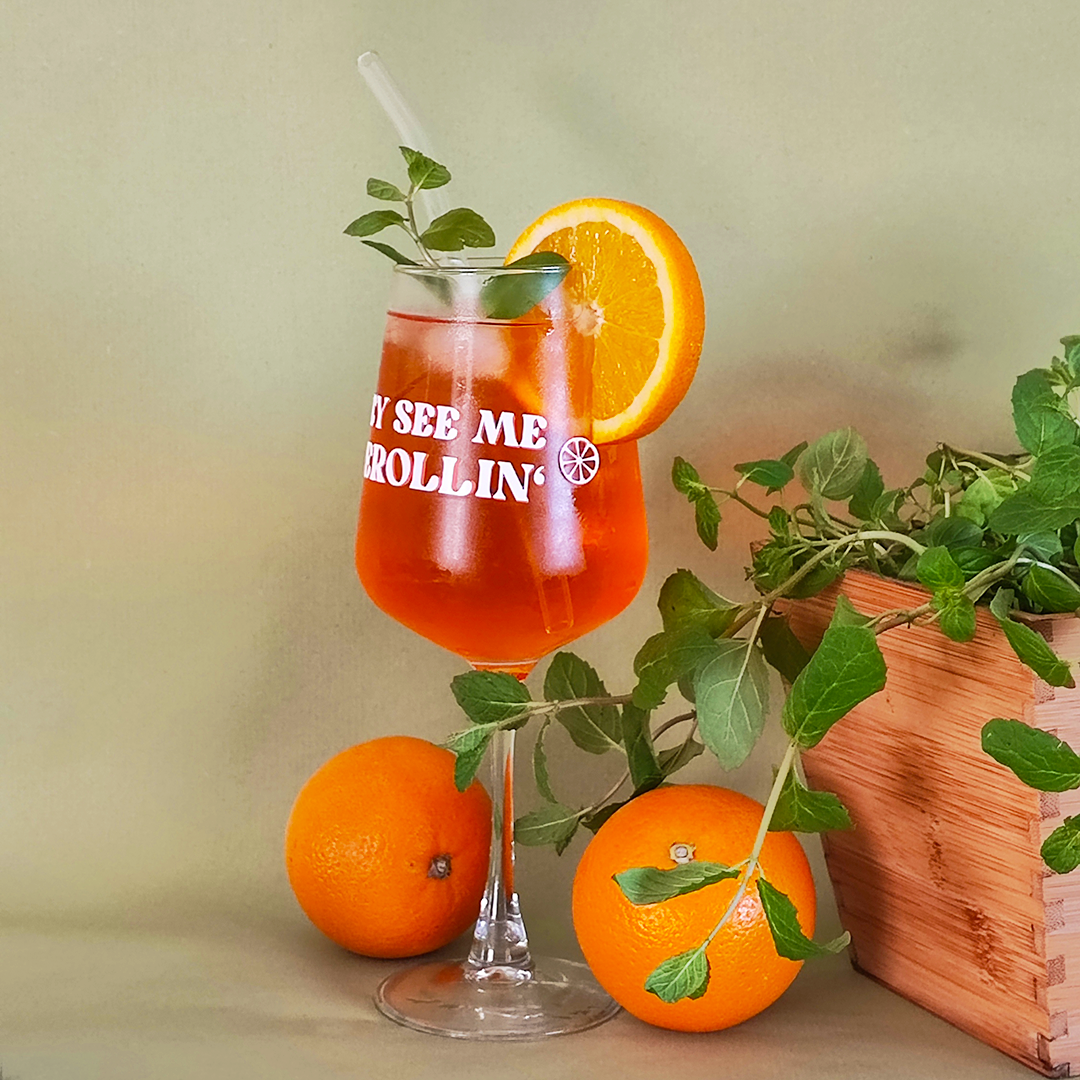 Aperol-Glas "Aperollin'", 490 ml
