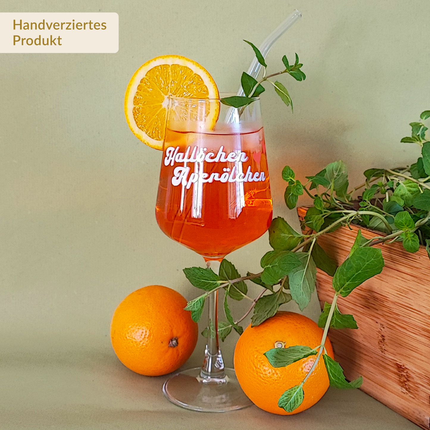 Aperol-Glas "Hallöchen Aperölchen", 490 ml