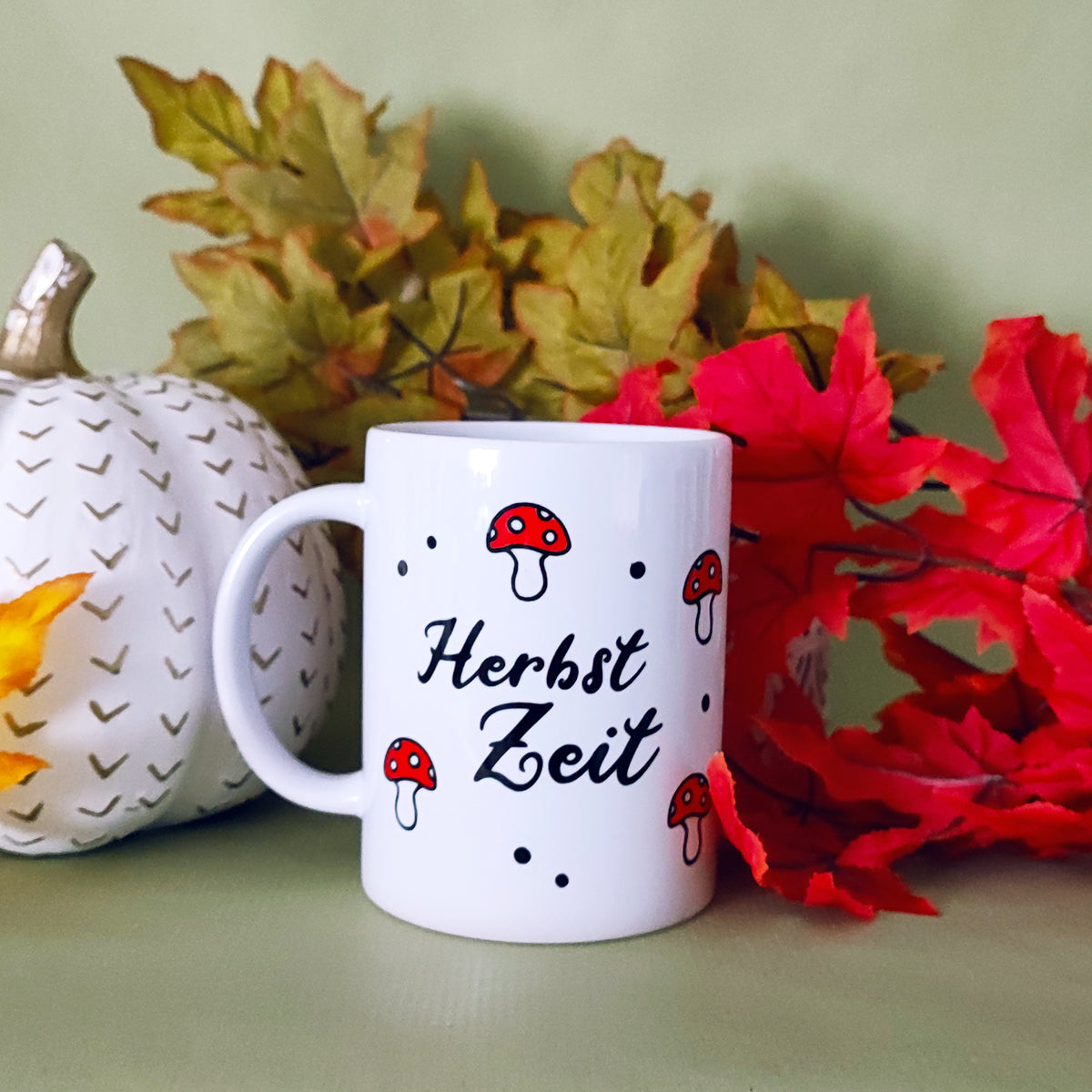 Tasse "Herbst Zeit", 350 ml (spülmaschinenfest)