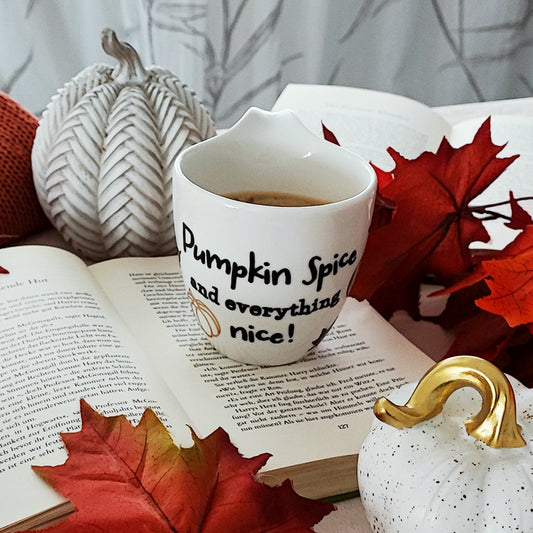 Tasse "Pumpkin Spice", weiß