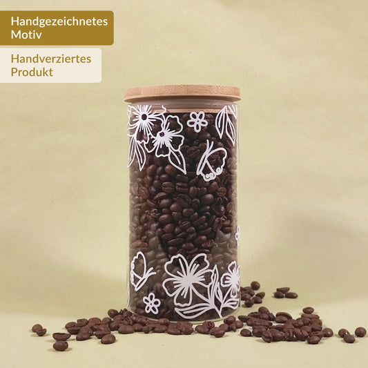 Aufbewahrungsglas "Blümchen", 750 ml