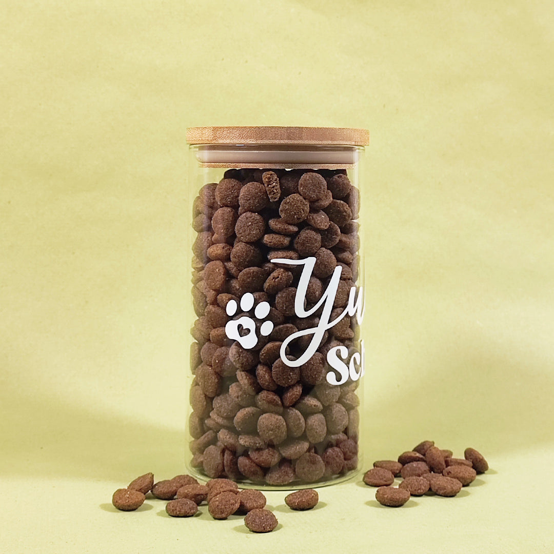 Aufbewahrungsglas Hundeleckerlies "Schmackofatz", 750 ml, PERSONALISIERBAR