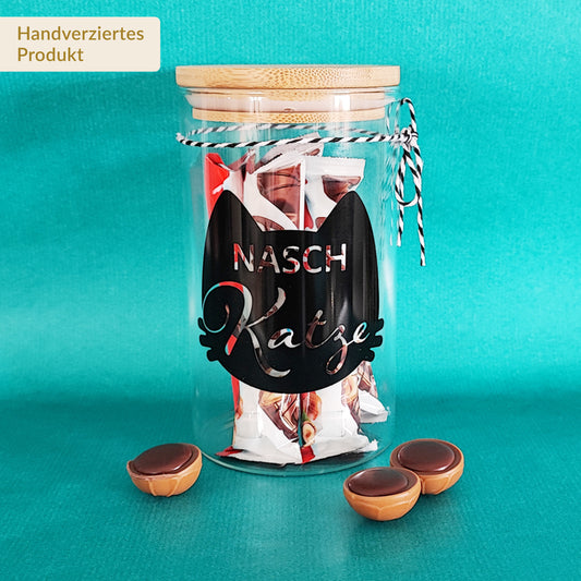 Aufbewahrungsglas "Naschkatze", 750 ml, verschiedene Farben