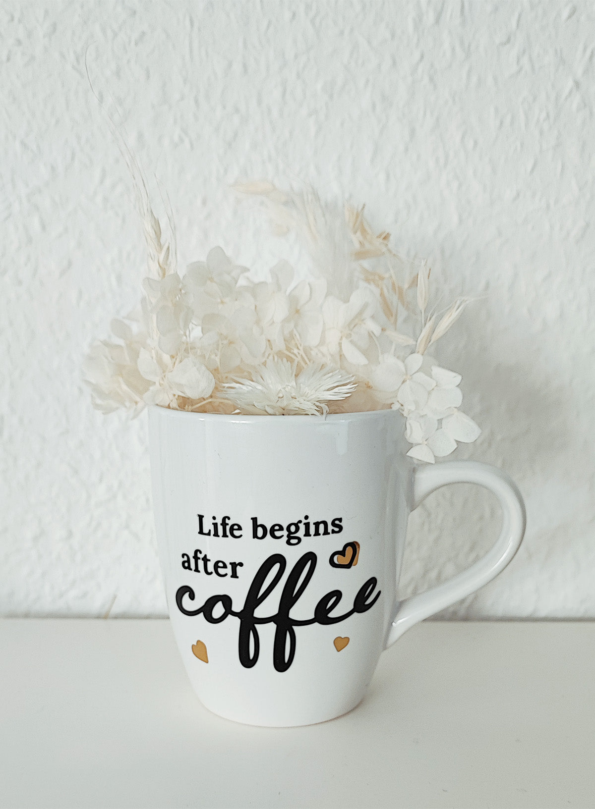 Tasse "Life begins after coffee", 300 ml