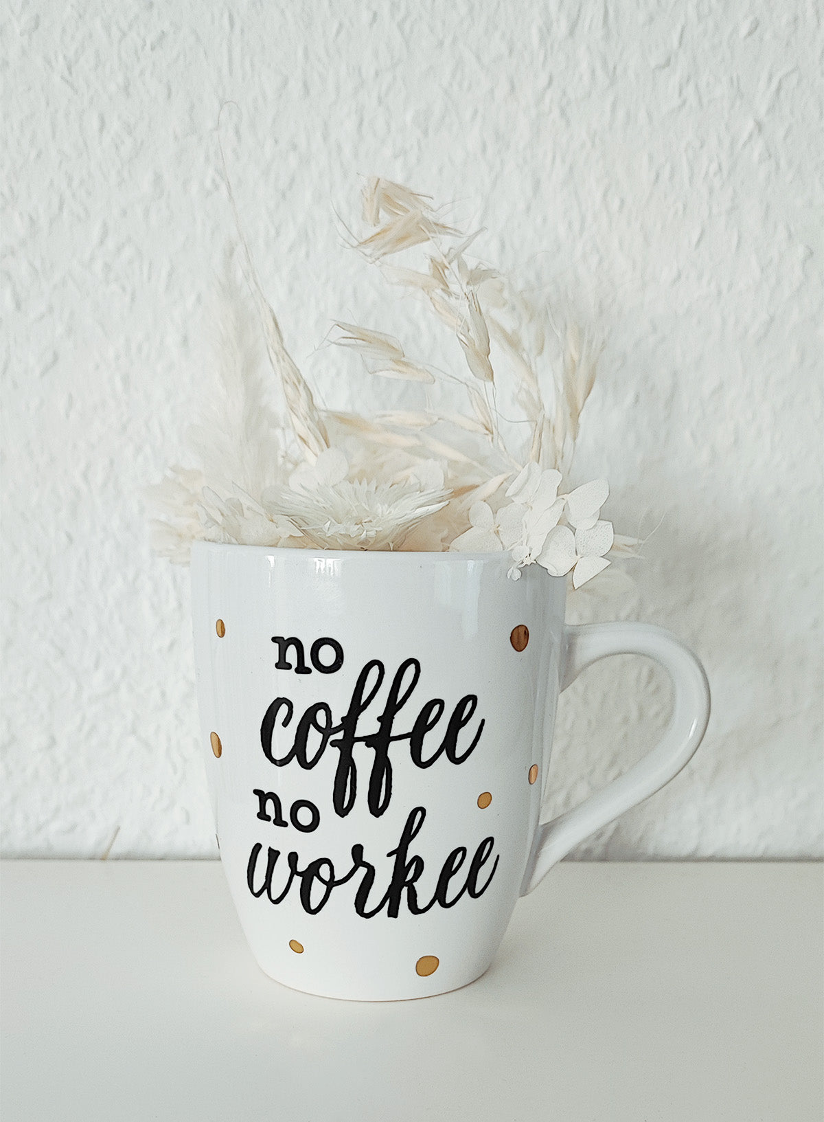 Tasse "No coffee, no workee", 300 ml
