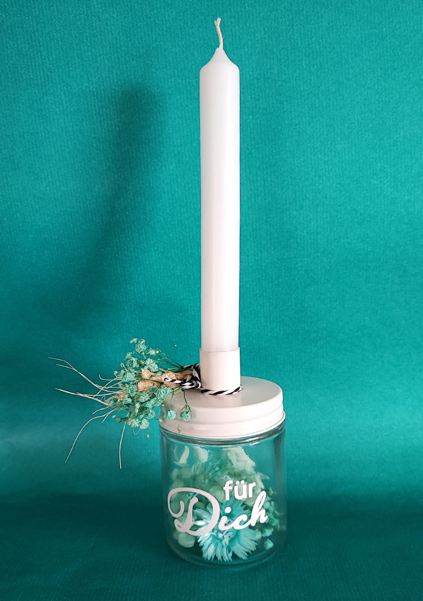 Kerzenständer "Für Dich", 7 x 7 x 12 cm